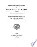 Dictionnaire topographique du département de l'Aisne
