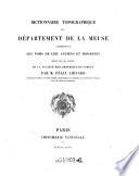 Dictionnaire topographique du département de la Meuse