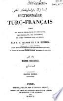 Dictionnaire turc-français à l'usage des agents diplomatiques et consulaires