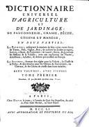 Dictionnaire universel d'agriculture et de jardinage