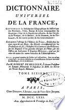 Dictionnaire universel de la France... par M. Robert de Hesseln