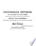Dictionnaire universel de la langue française, avec le latin et l'étymologie, extrait comparatif, concordance, critique et supplément de tous les dictionnaires français
