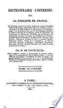 Dictionnaire universel de la Noblesse de France