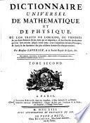 Dictionnaire universel de mathématique et de physique