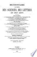 Dictionnaire universel des sciences, des lettres et des arts