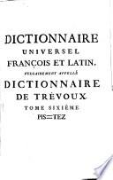 Dictionnaire Universel Francois Et Latin