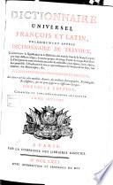 Dictionnaire universel françois et latin
