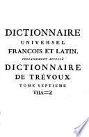 Dictionnaire Universel Francois Et Latin