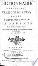 Dictionnaire universel, François-Latin