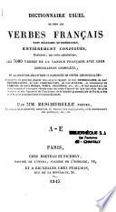 Dictionnaire usuel de tous les verbes français tant réguliers qu'irréguliers