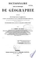 Dictionnaire usuel et scientifique de géographie
