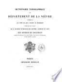 Dictionnaires topographiques de la France