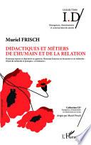 Didactiques et métiers de l'humain et de la relation
