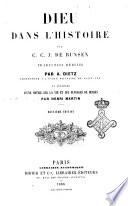 Dieu dans l'histoire par C. C. J. de Bunsen
