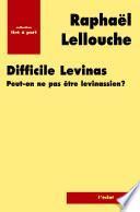 Difficile Levinas