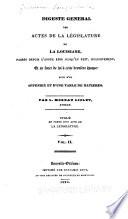Digeste général des actes de la législature de la Louisiane