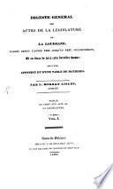 Digeste générale des actes de la législature de la Louisiane