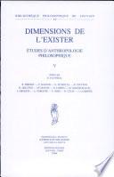 Dimensions de l'exister