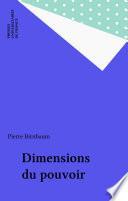 Dimensions du pouvoir