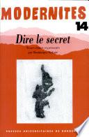 Dire le secret