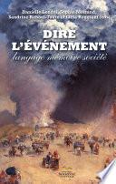 Dire l’événement