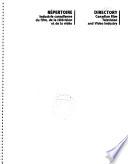 Directory, Canadian film, television and video industry