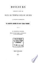 Discours à l'occasion du mariage d'Aug. Schnée et d'Elisa Wilmet
