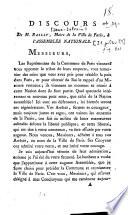 Discours de M. Bailly, maire de la ville de Paris, à l'Assemblée nationale [31 juillet 1789], [suivi de] Réponse de M.le duc de Liancourt [et de l'] Arrêté de l'Assemblée nationale du 31 juillet 1789