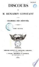 Discours de M. Benjamin Constant à la Chambre des députés