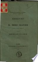 Discours de M. Emile Ollivier, député au corps législatif dans les séances des 27 mars, 10 et 13 avril 1865