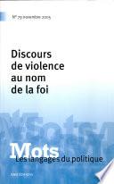 Discours de violence au nom de la foi