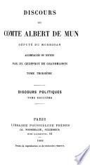 Discours du comte Albert de Mun, Député du Morbihan
