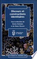 Discours et constructions identitaires