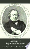 Discours et éloges académiques