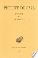 Discours et fragments