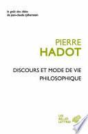 Discours et mode de vie philosophique