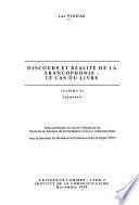 Discours et réalité de la francophonie
