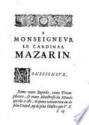 Discours politiques des Rois, dédiez à Monseigneur le Cardinal Mazarin par Monsieur de Scudery,...