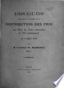 Discours prononcé à l'occasion de la distribution des prix aux élèves des Écoles communales du VIIIe arrondissement