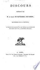 Discours prononcé par M. le Baron De Keverberg-De Kessel ... au moment ou le jeune Van den Abeele allait recevoir des mains de S. E. la première médaille