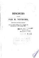 Discours prononcé par M. Nothomb, député du district d'Arlon, dans le Comité général de la chambre des représentants du 26 octobre 1831