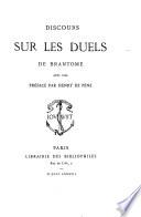 Discours sur les duels de Brantôme
