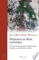 Dispenses en droit canonique