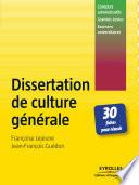Dissertation de culture générale