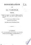Dissertation sur la variole