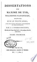 Dissertations de Maxime de Tyr