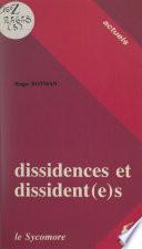 Dissidences et dissident(e)s