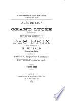 Distribution solennelle des prix