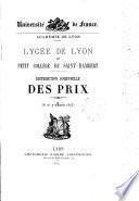 Distribution solennelle des prix