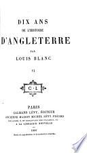 Dix ans de l'histoire d'Angleterre